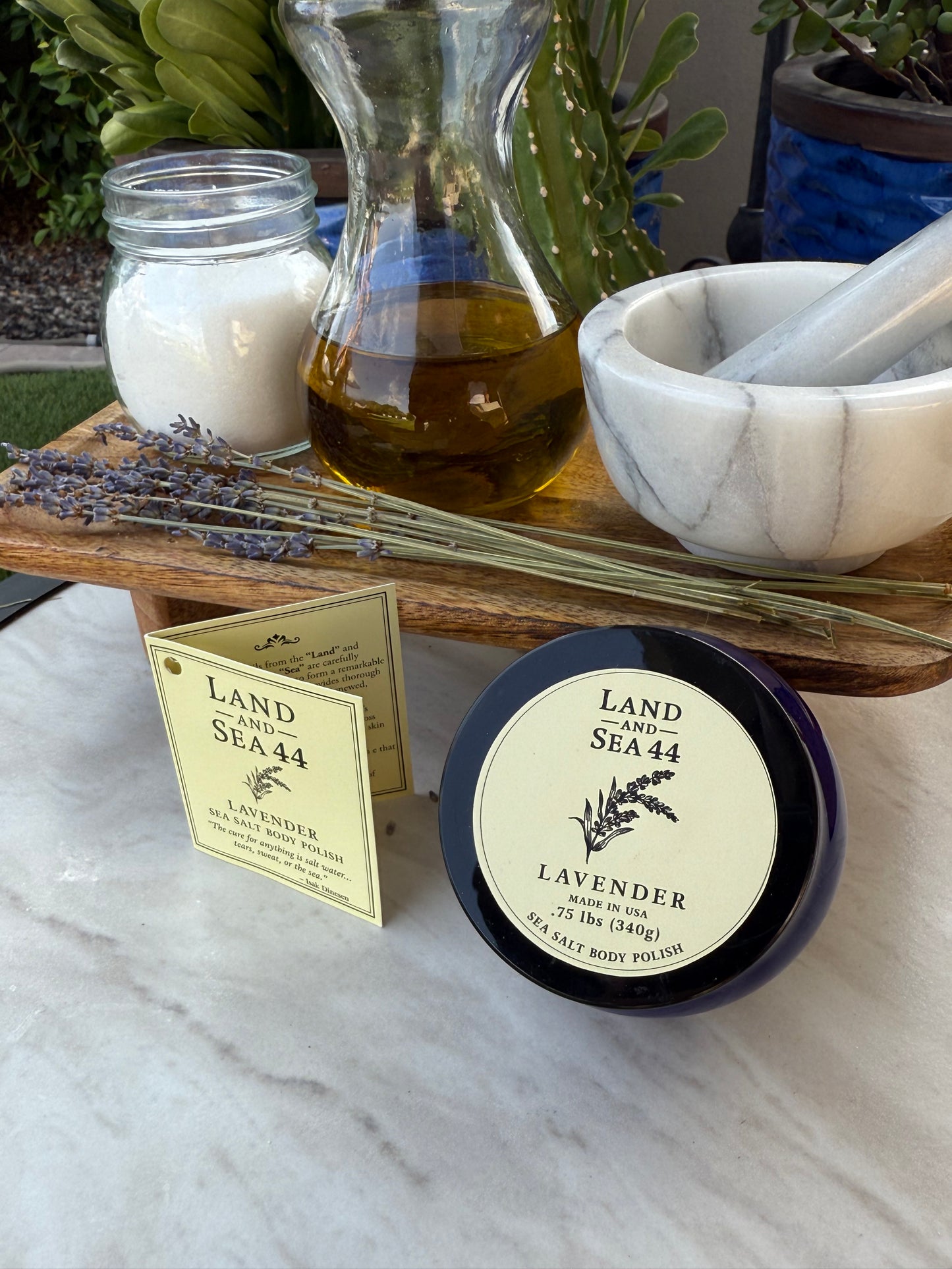 Small Lavender Sea Salt Scrub 12oz.