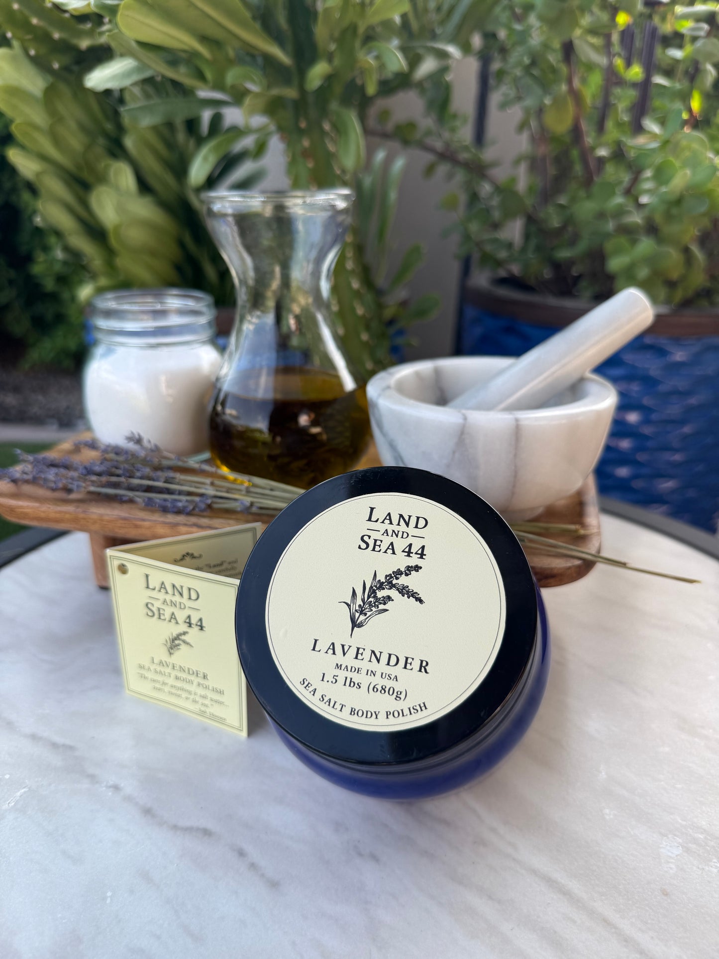 Large Lavender Sea Salt Scrub 24oz.